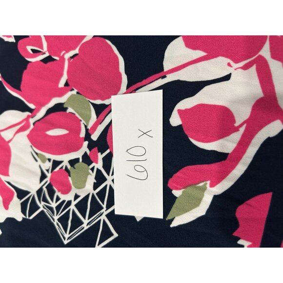 JM Collection Floral 3/4 Sleeve Top Pink Multi Sz Medium Embellished Bohemian - Picture 7 of 9